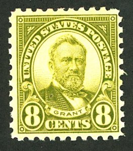 U.S. #589 MINT OG LH