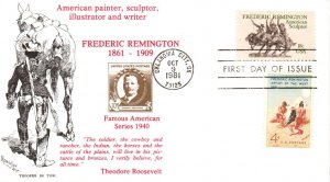 #1934 Frederic Remington Combo KMC FDC
