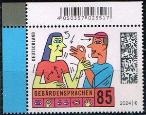 Germany 2024, Sc.# MNH, Sign Language, Michel#3819