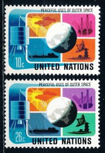 United Nations - New York #256-257  Set of 2 MNH