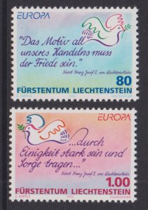 Liechtenstein   #1043-1044   MNH  1995  Europa