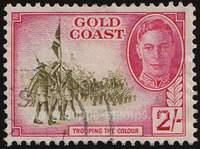 Gold Coast SG#144 Used - 1948 2s.  - Soldiers, Processions