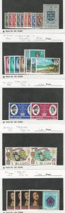St. Lucia, Postage Stamp, #157//311 Mint LH, 1953-1971, JFZ