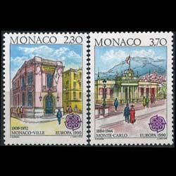 MONACO 1990 - Scott# 1716-7 Europa-Post Offices Set of 2 NH