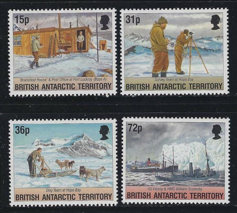 Br Antarctic Territory 1994 Operation Taberin set Sc# 214-17 NH