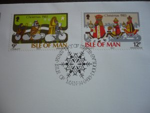 Stamps - Isle of Man - Scott# 252-253 - First Day Cover