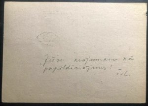 1947 Meerbeck Stadthagen Germany Displaced Person DP Latvian Camp PC Cover C