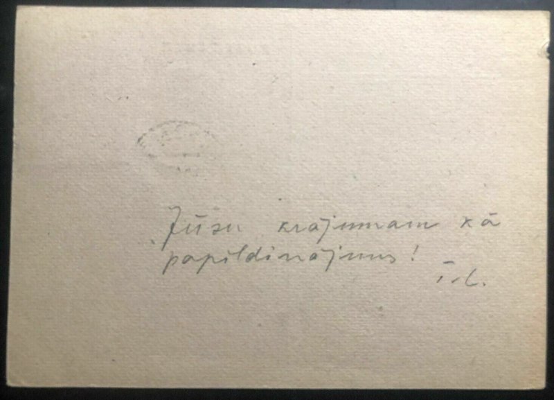 1947 Meerbeck Stadthagen Germany Displaced Person DP Latvian Camp PC Cover C