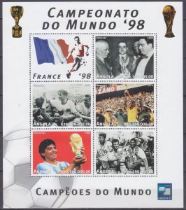 1997 Angola 1155-1159KL 1998 FIFA World Cup in France 7,00 €