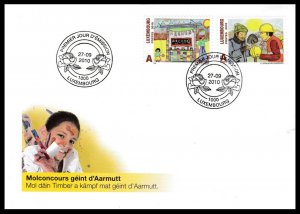 Luxembourg SC#1887-1888 Poverty and Social Exclusion (2010) FDC