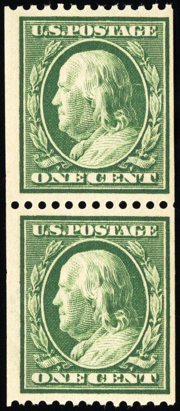 US Stamps # 385 MNH F-VF Pair Scott Value $260.00