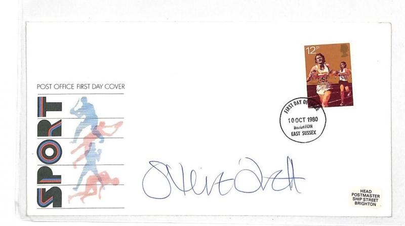 HH175 GB 1980 Sport FDC FDI Signed *Steve Ovett* Cover PTS