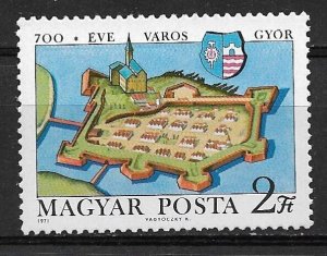 1971 Hungary 2065 Gyor Castle 700th Anniversary MNH