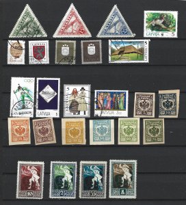 Latvia Mint & Used Mini Lot of 25  different stamps 2019 CV $19.95