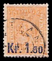 Norway 1905, Kr. 1.50 on 2sk, used, Used