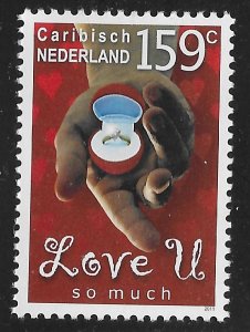 Caribbean Netherlands #10 159c Love U So Much ~ MNH