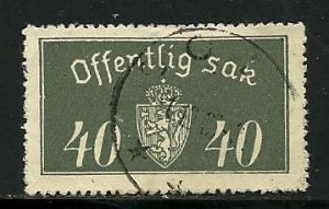 Norway # O18, Used