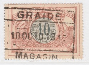 Belgium Parcel Post Railway 1902-06 10c Used Stamp A25P58F20815-