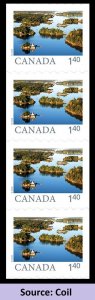 Canada 3434 Far & Wide Thousand Islands $1.40 coil strip 4 MNH 2024