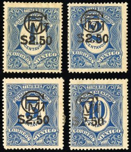 Mexico Stamps # 603-7 MH VF Scott Value $41.00