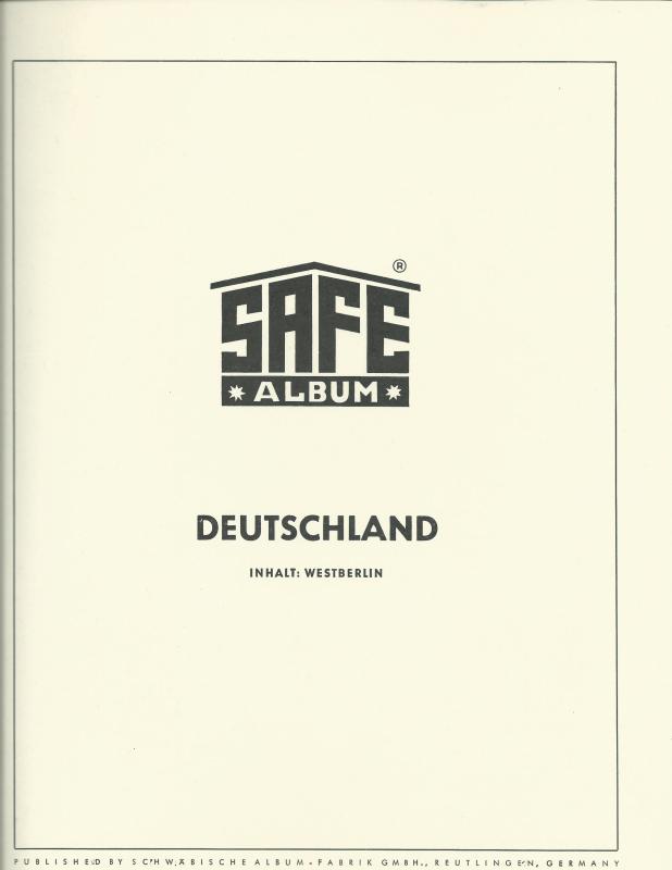 1961-1985 Berlin Unused Never Hinged Stamp Collection In Safe Album