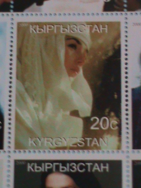 ​KYRGYZSTAN STAMP:2000 ISABELLE ADJANI MNH STAMP SHEET.