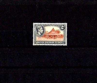 SOLOMON IS - 1939 -  KG VI - CANOE HOUSE - # 70 - MINT - ...