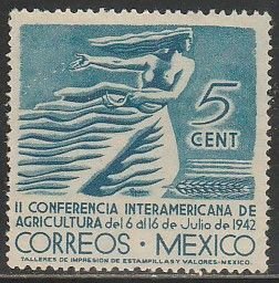 MEXICO 778, 5¢ Agricultural Conference. UNUSED, NO GUM. F-VF.