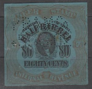 U.S. Scott #REA69 Beer - Revenue Stamp - Used Single