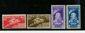 Italy #345-348 (IT008) Comp 1935 Symbol & da Vince, M, NH, F-VF, CV$830.00