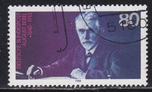 Germany # 1562, August Bebel - Politician, Used, 1/2 Cat.