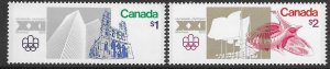 Canada 687-88   1976  set  2  vf mint nh