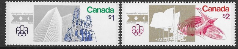 Canada 687-88   1976  set  2  vf mint nh