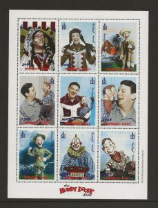 Thematic stamps MONGOLIA 1999 Howdy Doody 9v sheet sg. MS2730  MNH    LARGE