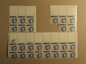 USPS Scott 2145 22c 1985 Ameripex 86 Lot Of 3 Plate Block...