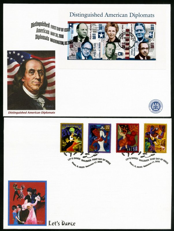 US 16 Large Colored First Day Stamp Covers