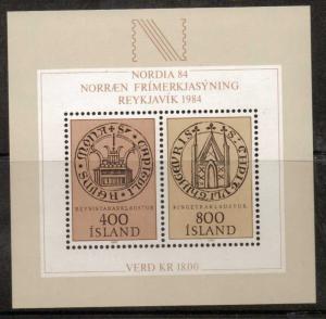 ICELAND SGMS619 1982 NORDICA 84 MNH