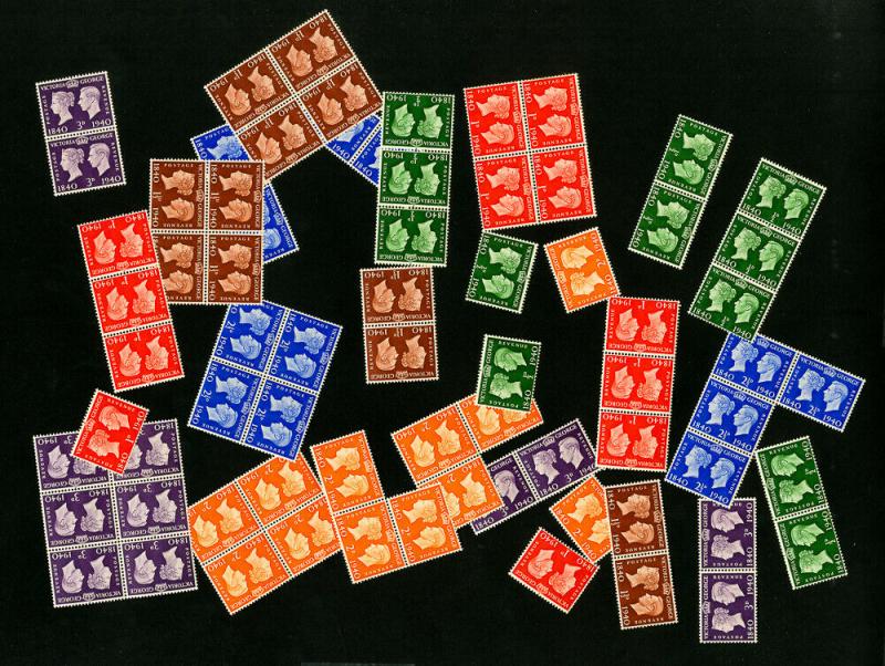 Great Britain Stamps # 252-7 VF OG NH Lot of 12x Scott Value $96.00