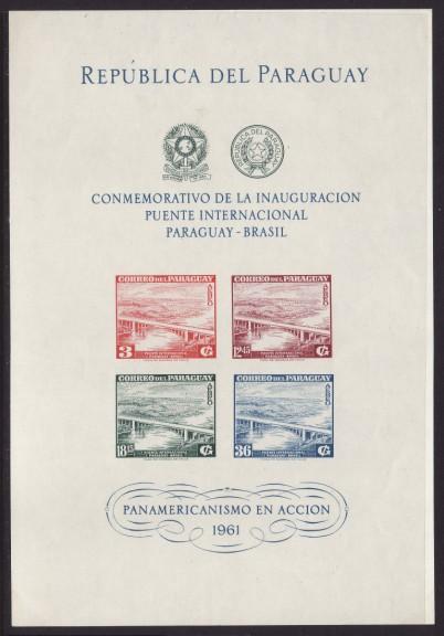 Paraguay #C277a F-VF Mint NH ** International Bridge