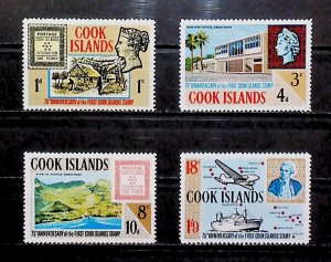 1967 British Colony Cook Islands Anniv First Stamps MNH** Full Set A23P21F12373-