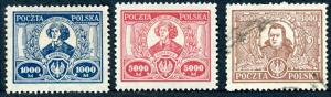 Poland sc#192-194 Unused/Used