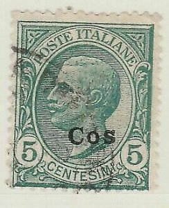 Italy Colony Egeo Coo 1912 5c Fine Used A13P44F418