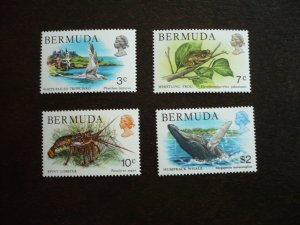 Stamps - Bermuda - Scott# 363,366,368,377 - Mint Hinged Part Set of 4 Stamps