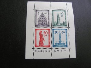 Germany  1949 (2) MNH & USED SC 5NB8a SS  XF 355 EUROS (191)