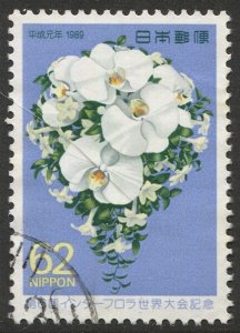 JAPAN  1989 Sc 1840 Used  VF, 62y Flowers World Congress