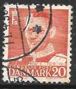 Denmark 307a: 20o Frederik IX, used, F-VF