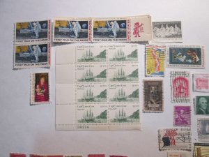 USA lot. Blocks, Washington STAMPS WITH FANCY CANCEL. UNCHEQUED.