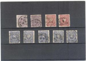 1875  9 stamps SC# 30-32 Used   Look!