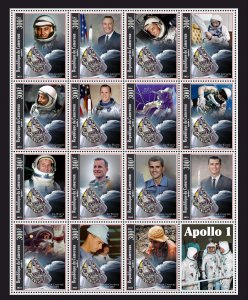 Stamps. Space Apollo 1 Cameroun 2023 year 16 stamps perforated