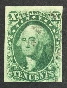 US #13 IMPERF USED $900 LOT #350